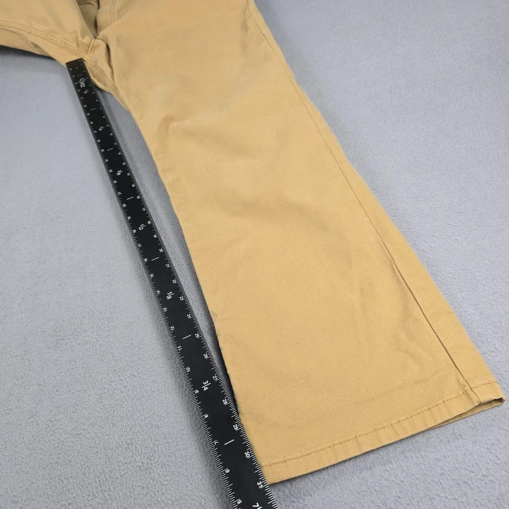 Carhartt Pants Mens 38x31 Beige Relaxed Fit Straight Leg Canvas Workwear Stretch